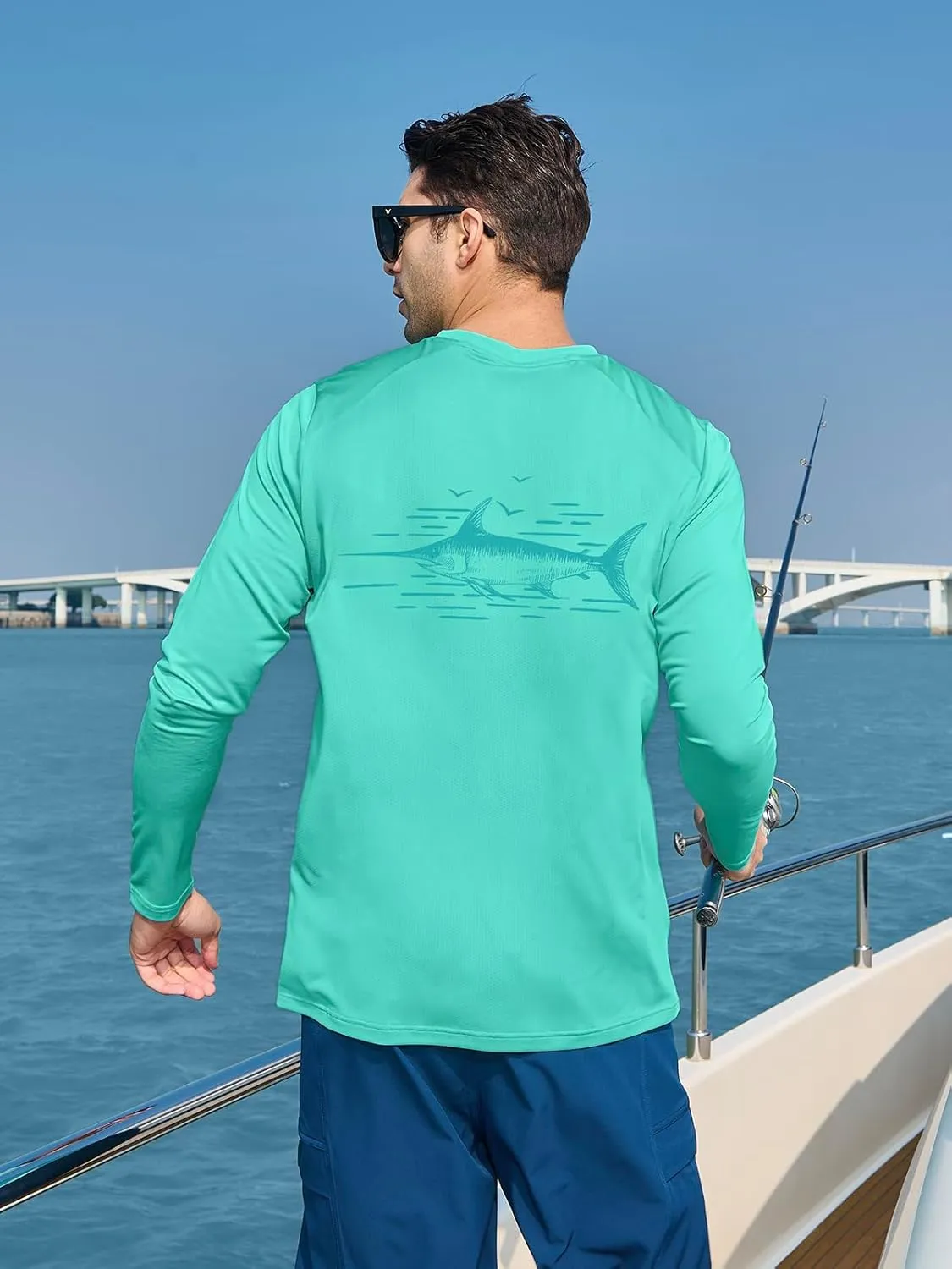 NORTHYARD Men's UPF 50  Sun Protection Shirts Long Sleeve Beach Swim Rash Guard UV SPF Quick Dry Lightweight Fishing T-Shirt