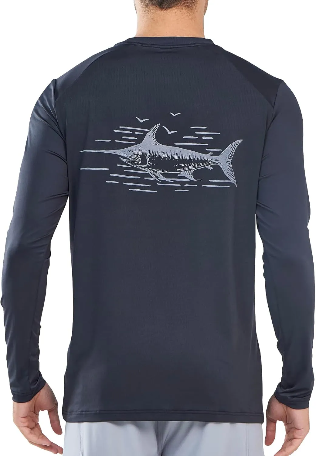 NORTHYARD Men's UPF 50  Sun Protection Shirts Long Sleeve Beach Swim Rash Guard UV SPF Quick Dry Lightweight Fishing T-Shirt