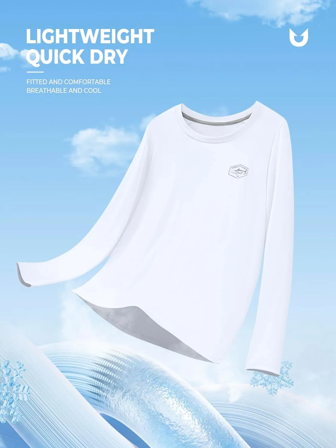 NORTHYARD Men's UPF 50  Sun Protection Shirts Long Sleeve Fishing Swim Beach Rash Guard UV Lightweight Quick Dry T-Shirt