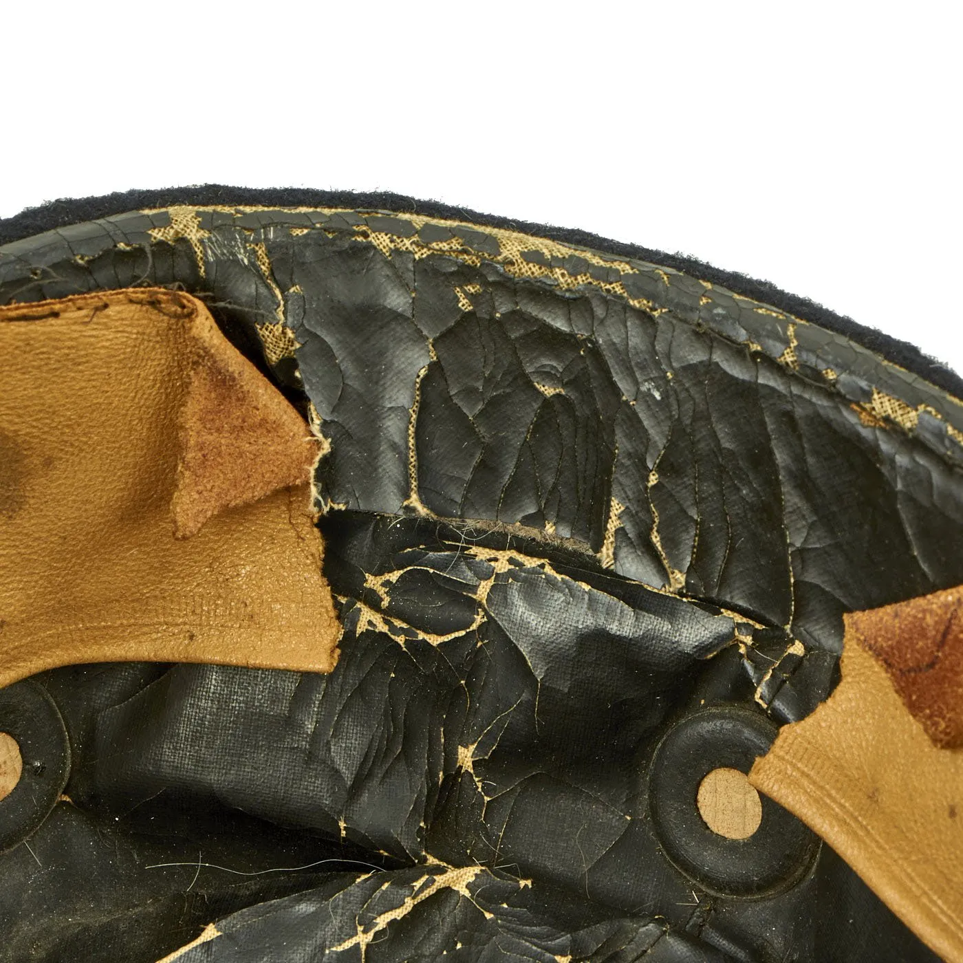 Rare 1940 M1934 Schutzmütze Panzer Beret - WWII German Protective Hat by Carl Halfar