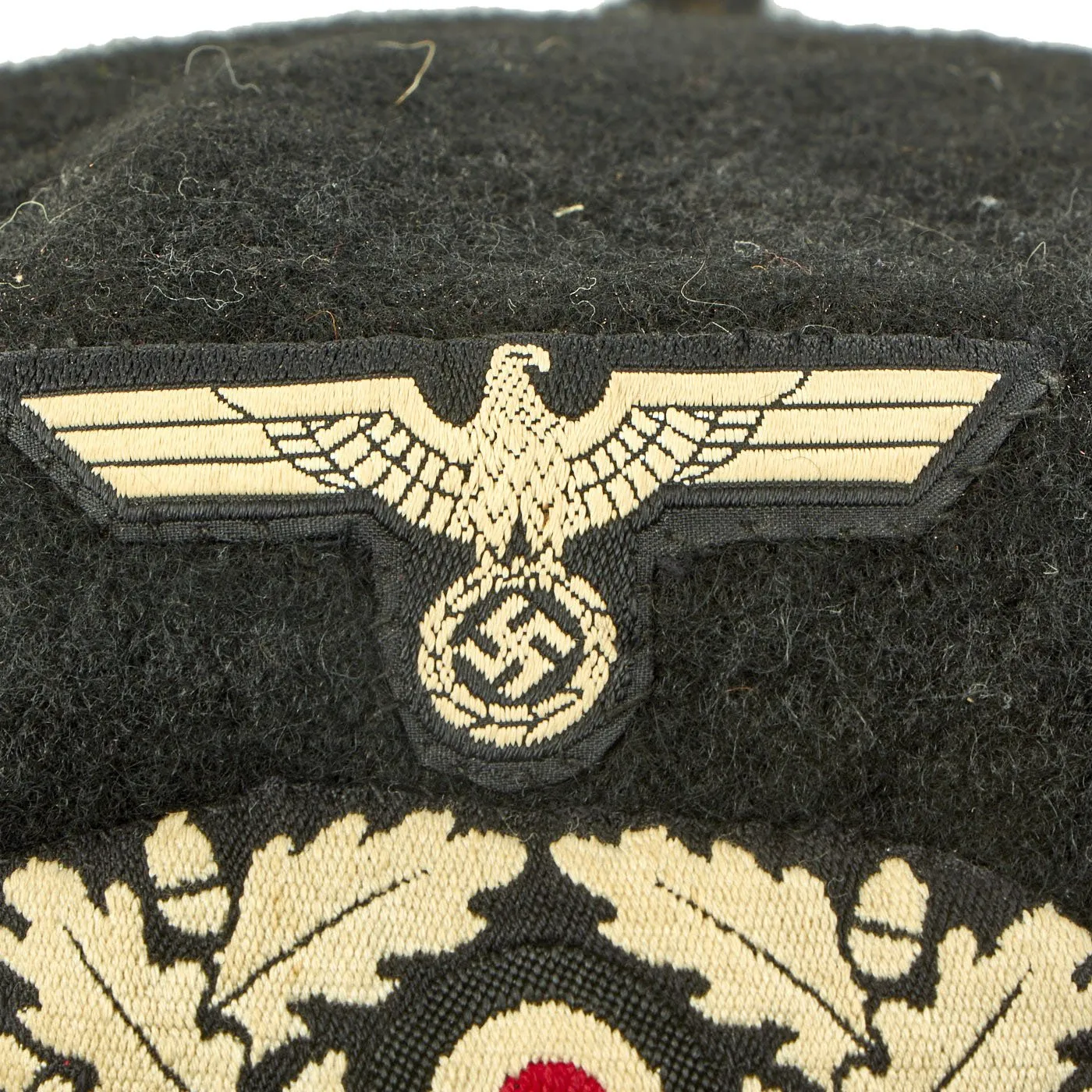 Rare 1940 M1934 Schutzmütze Panzer Beret - WWII German Protective Hat by Carl Halfar