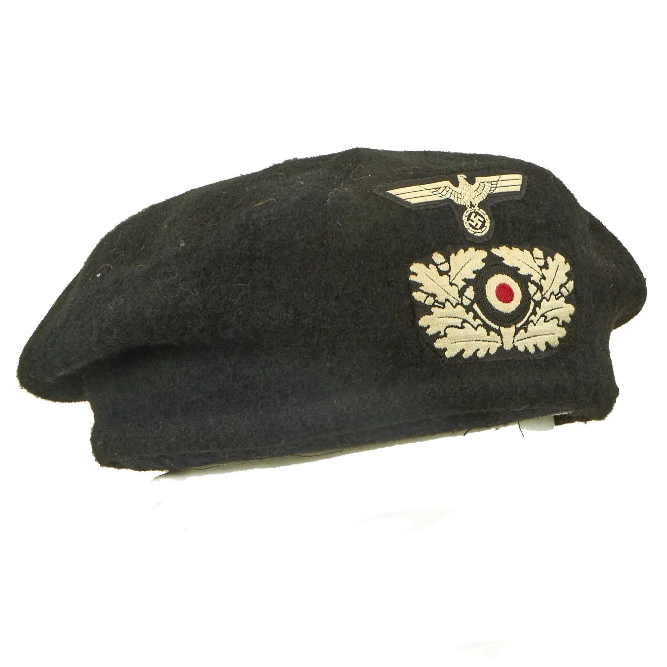 Rare 1940 M1934 Schutzmütze Panzer Beret - WWII German Protective Hat by Carl Halfar