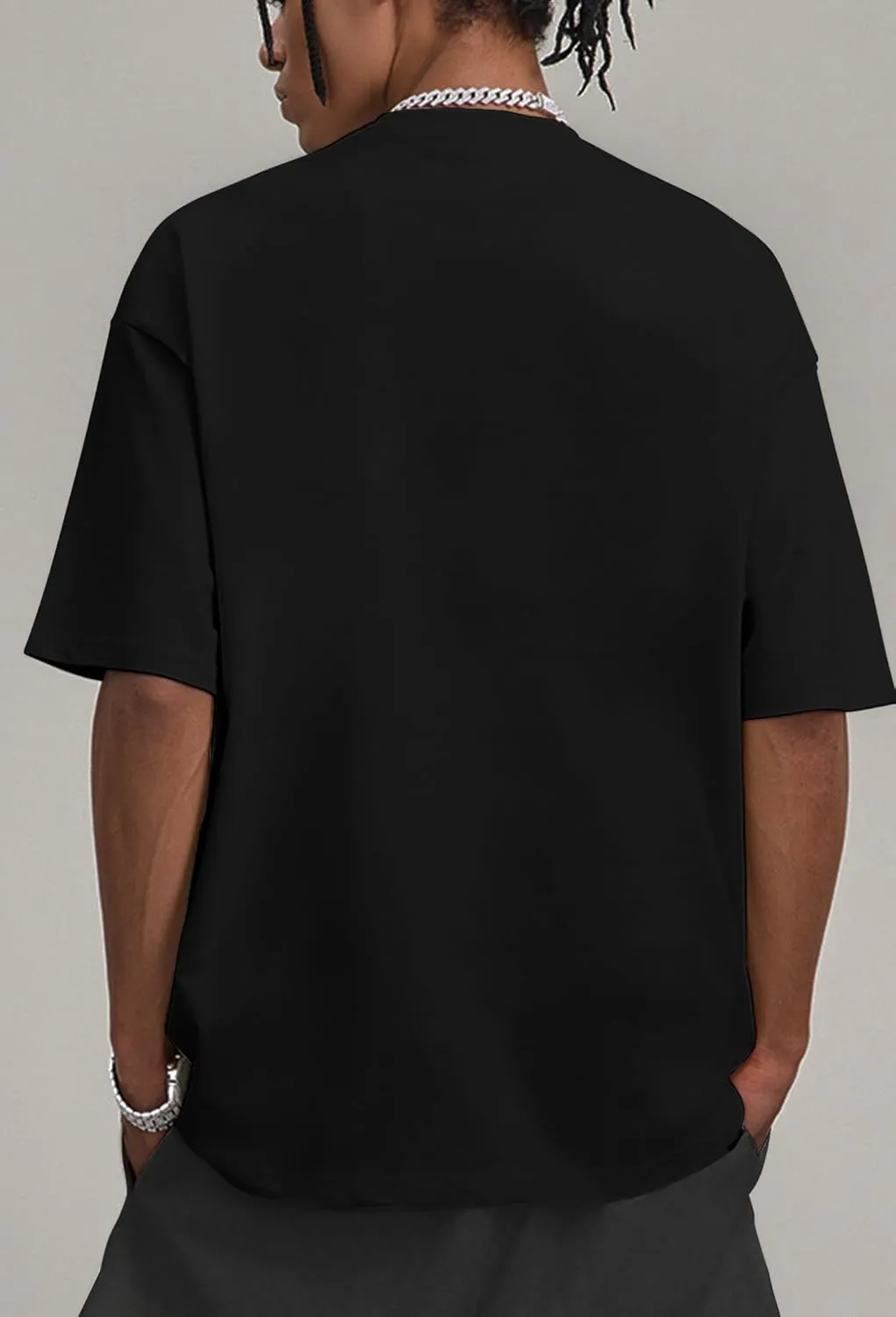 Oversized Graphic Tshirt for Men Funny Letter Print T Shirt Casual Loose Retro Streetwear Shirts Tops Tees