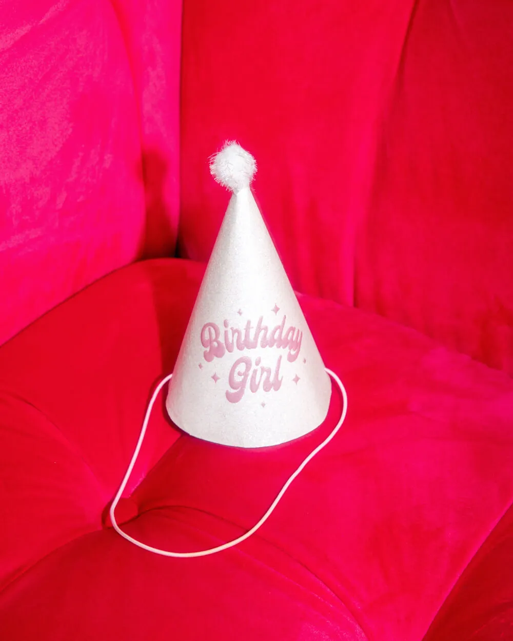 Pastel Party Hats - 13 glitter paper hats