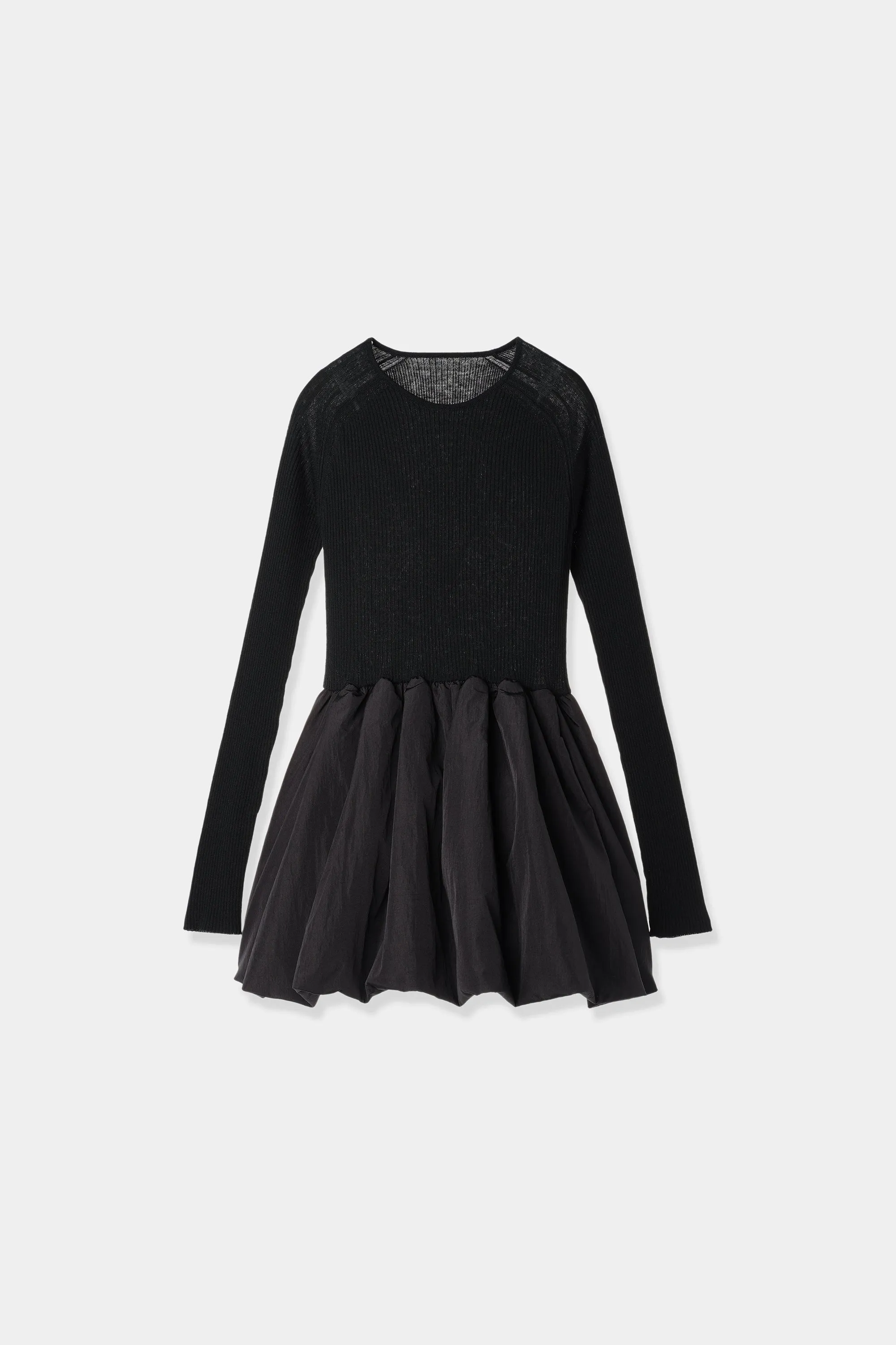 peplum docking knit