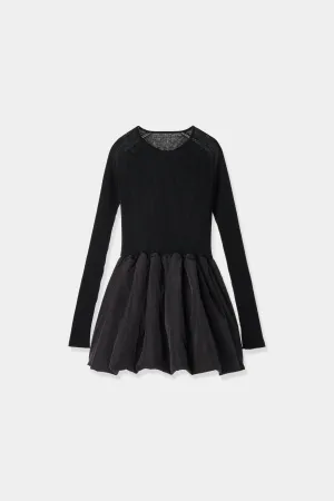 peplum docking knit