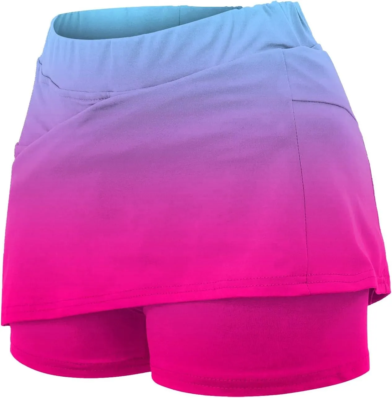 Pleated Skirts for Women Waist Culottes Short Skirts Skinny Pants Split Swimsuit Bikini Bottom High Waisted Tennis