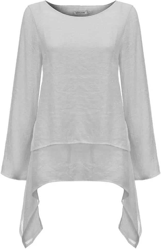Plus Size Tops for Women Short Sleeve Womens 2023 Summer Spring 3/4 Sleeve V Neck Casual Loose Tunic Tops Blouses