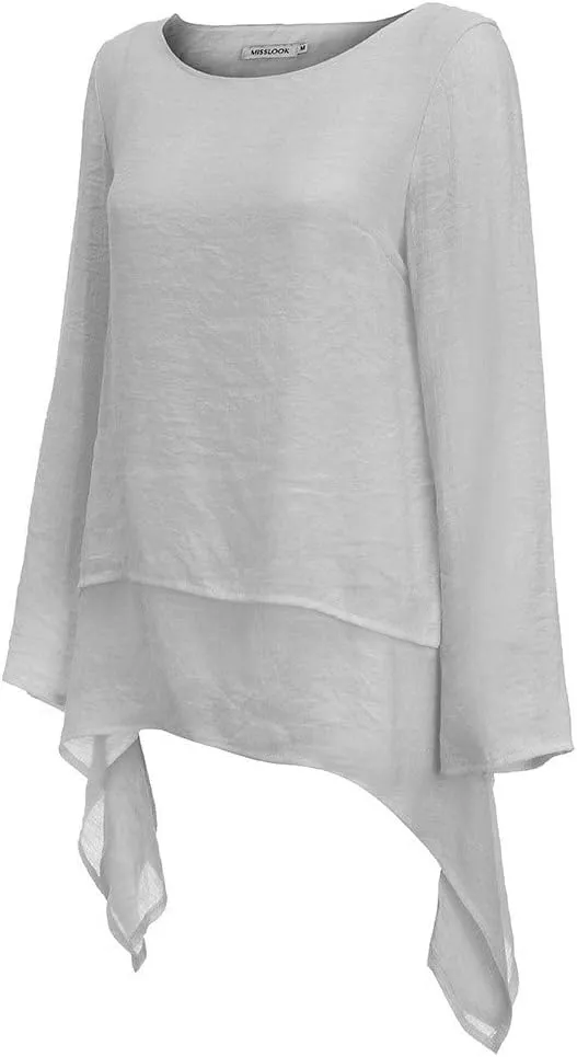 Plus Size Tops for Women Short Sleeve Womens 2023 Summer Spring 3/4 Sleeve V Neck Casual Loose Tunic Tops Blouses