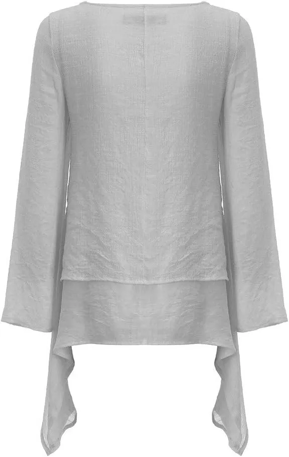 Plus Size Tops for Women Short Sleeve Womens 2023 Summer Spring 3/4 Sleeve V Neck Casual Loose Tunic Tops Blouses