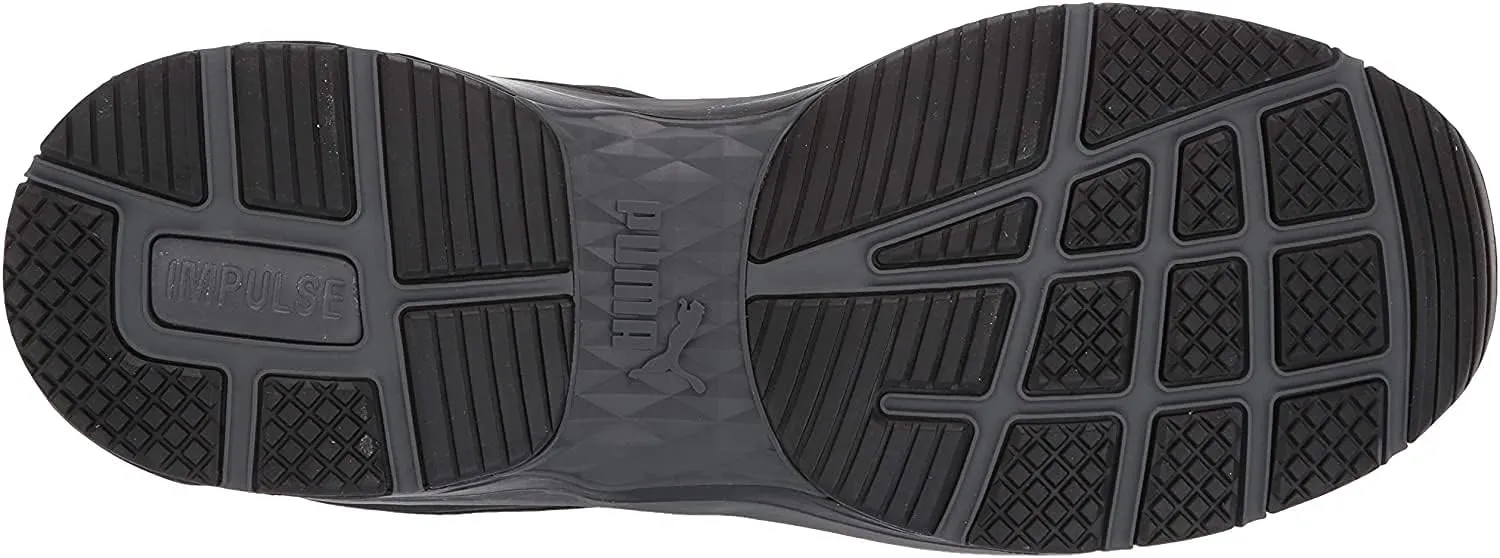 PUMA Safety Fuse Motion 2.0 BLK Low SD Work Shoes for Men Composite Toe Slip Resistant Breathable Static Dissipative