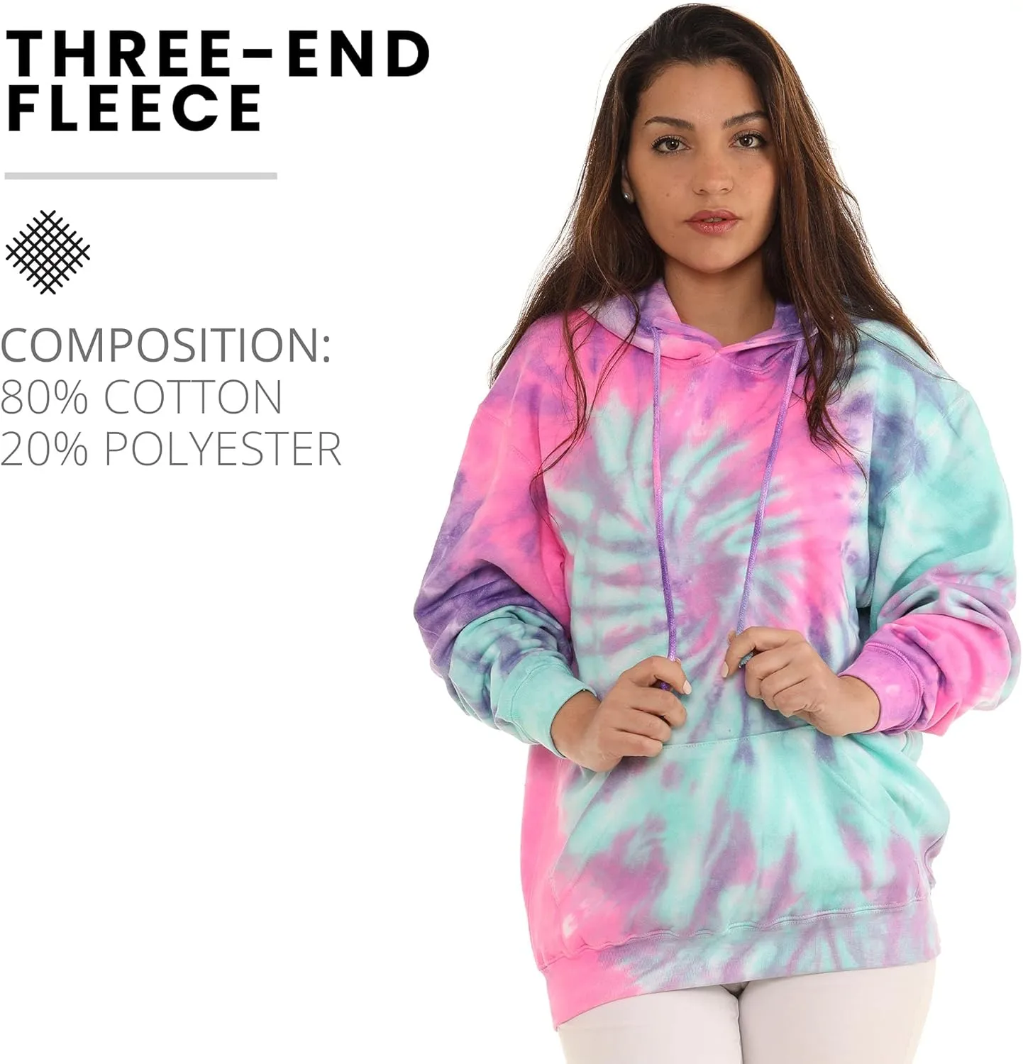 Pure Essence Tie Dye Sweatpants, Long Sleeve T-Shirts, Hoodies, and Crew Neck Sweatshirts (Sizes S, M, L, XL).