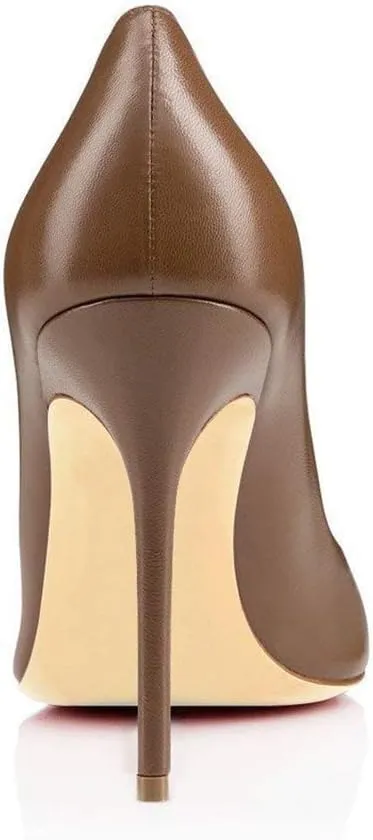 Round Toe Women Stiletto High Heel Dress Pump Closed Toe Shoe Closed Office Special Dressy Casua Wedding Pump Shoes