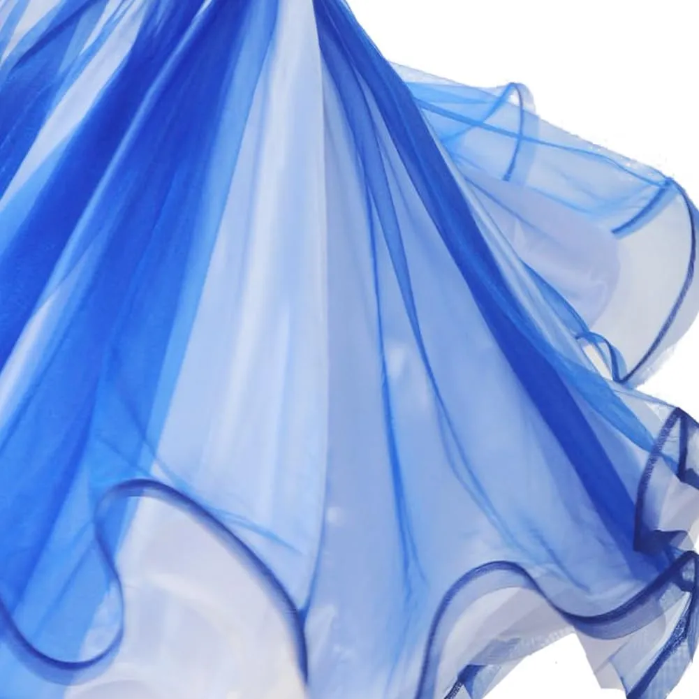 ROYAL SMEELA Women Maxi Tulle Floor Length 2 Layer Mesh Outter Skirt Spectial Occasion Dance Skirts