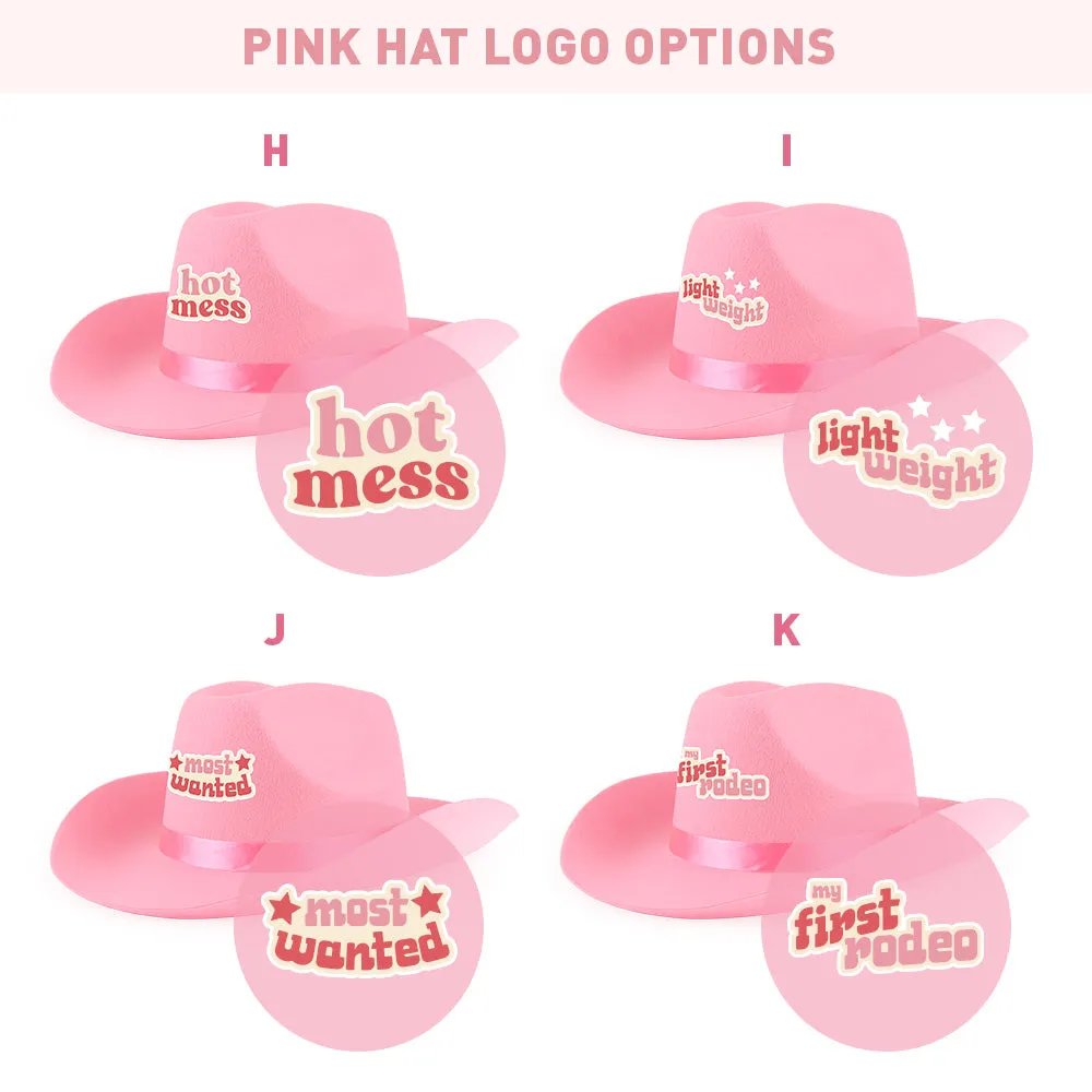 Sassy Sayings Bachelorette Party Cowboy Hats