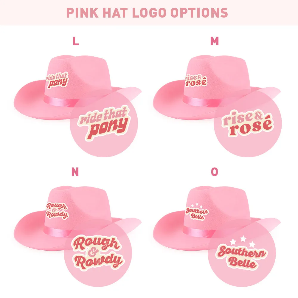 Sassy Sayings Bachelorette Party Cowboy Hats