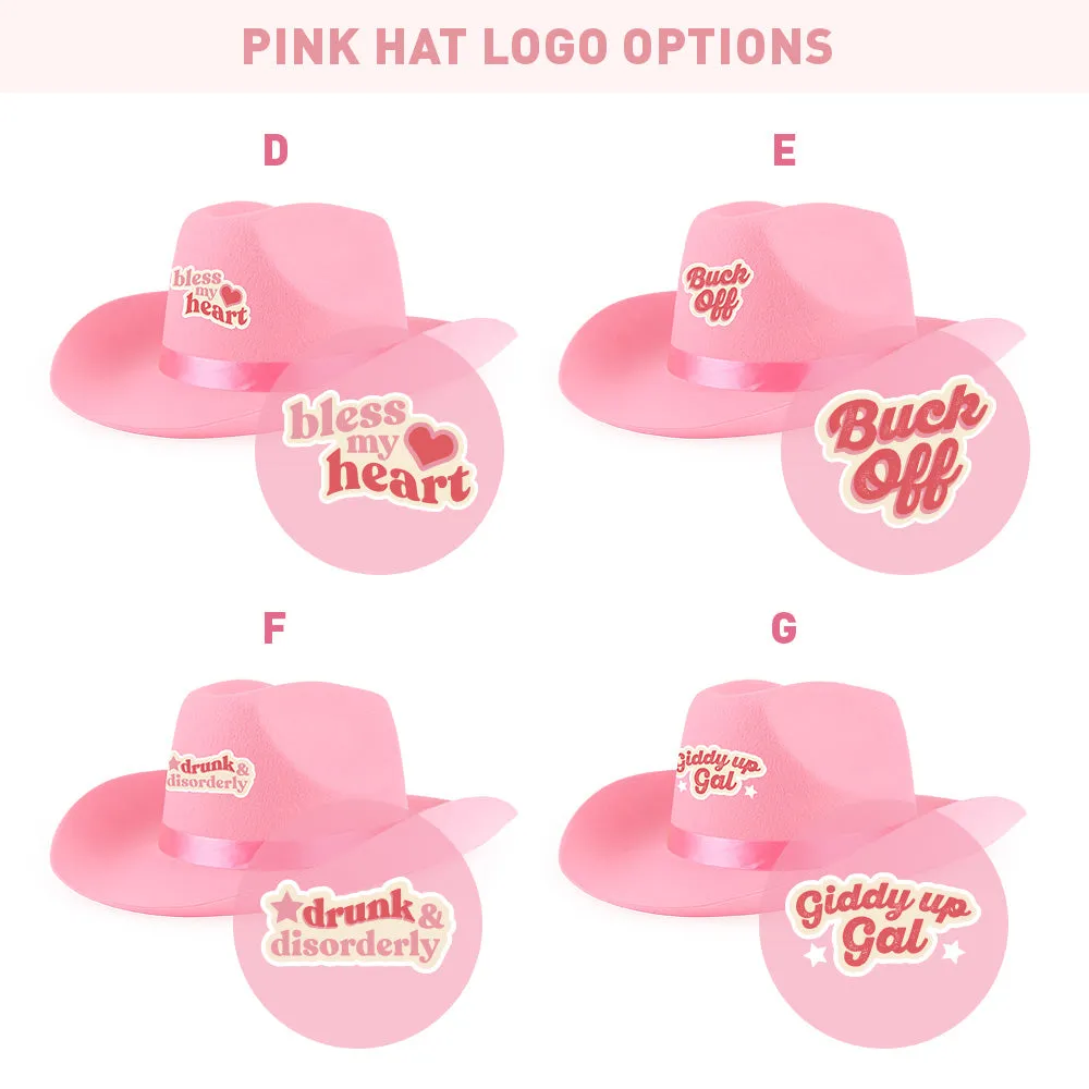 Sassy Sayings Bachelorette Party Cowboy Hats