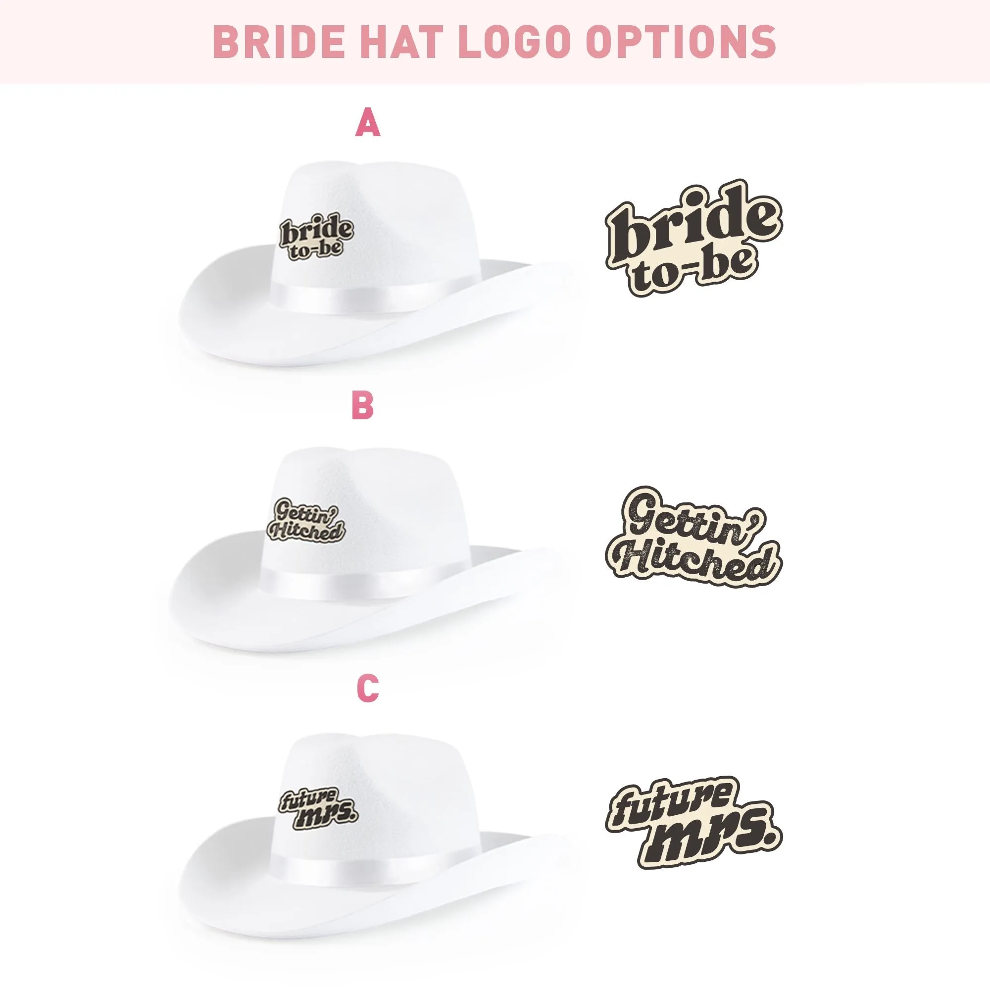 Sassy Sayings Bachelorette Party Cowboy Hats
