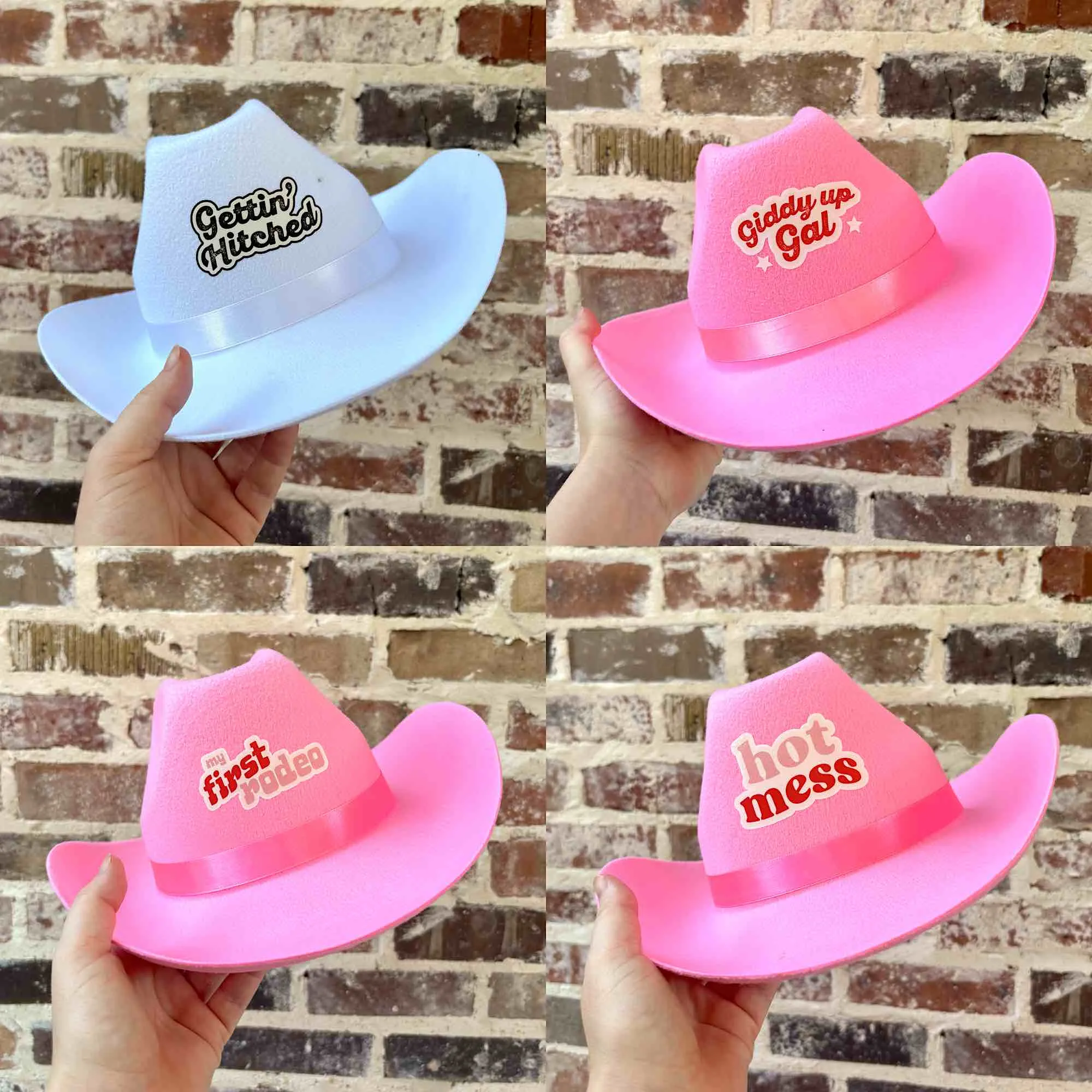 Sassy Sayings Bachelorette Party Cowboy Hats