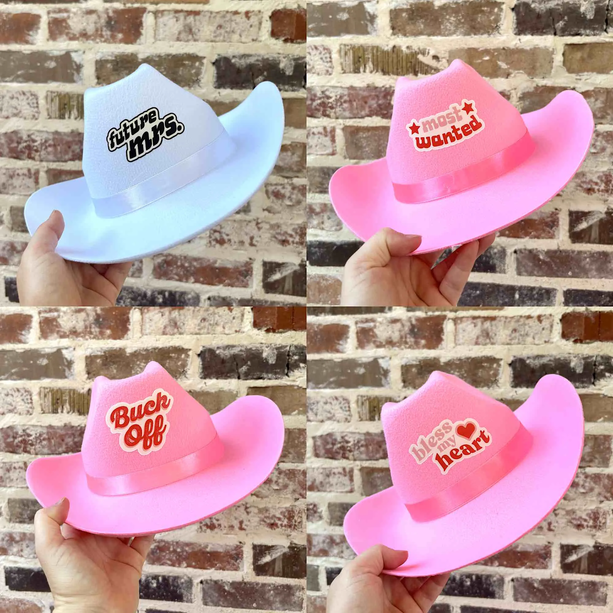 Sassy Sayings Bachelorette Party Cowboy Hats
