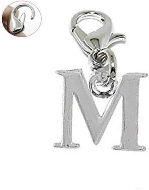 Sexy Sparkles Dangling Letters Clip on Pendant Charm for Bracelet or Necklace
