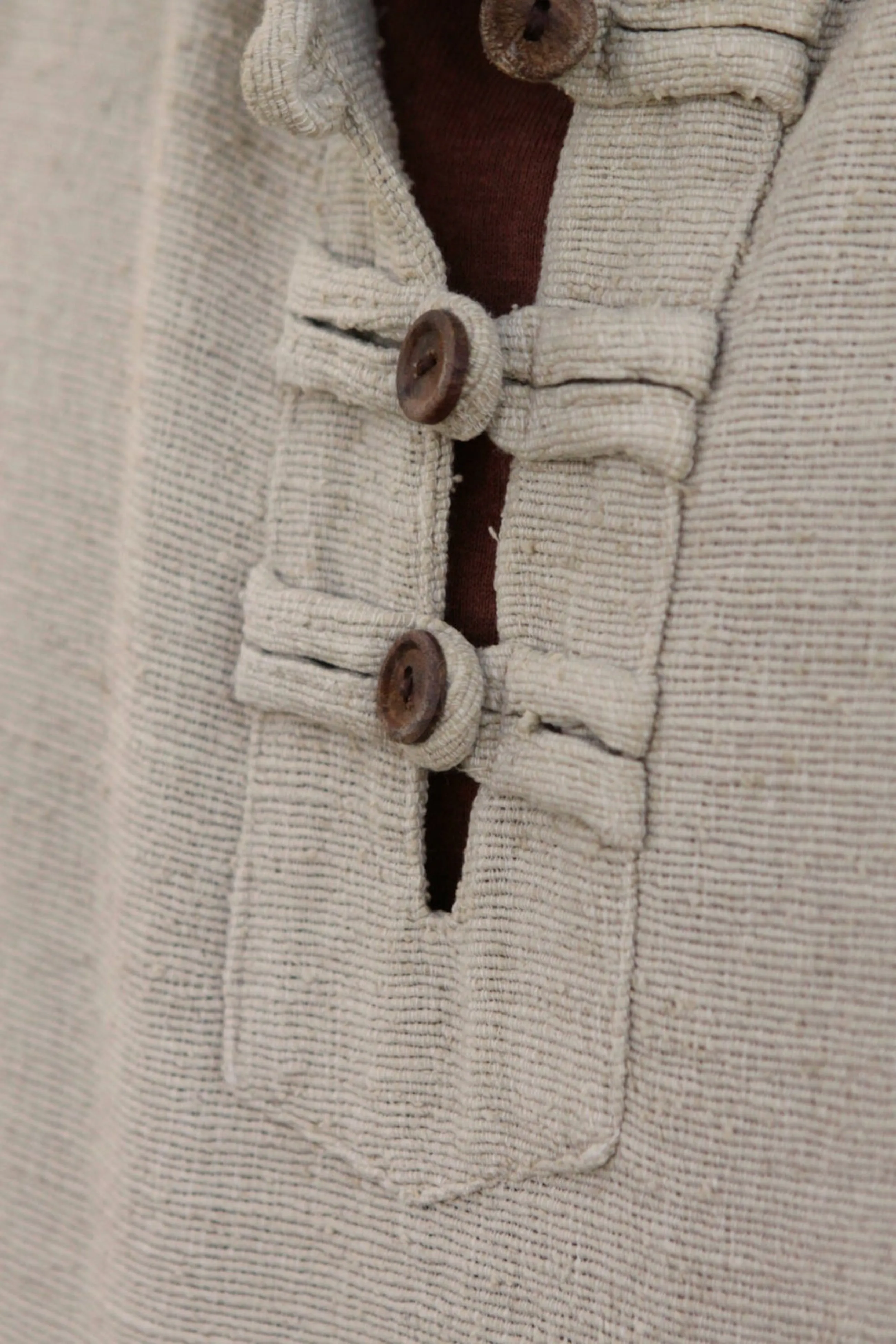 Shirt with Hoodie ~ Handwoven Raw Silk