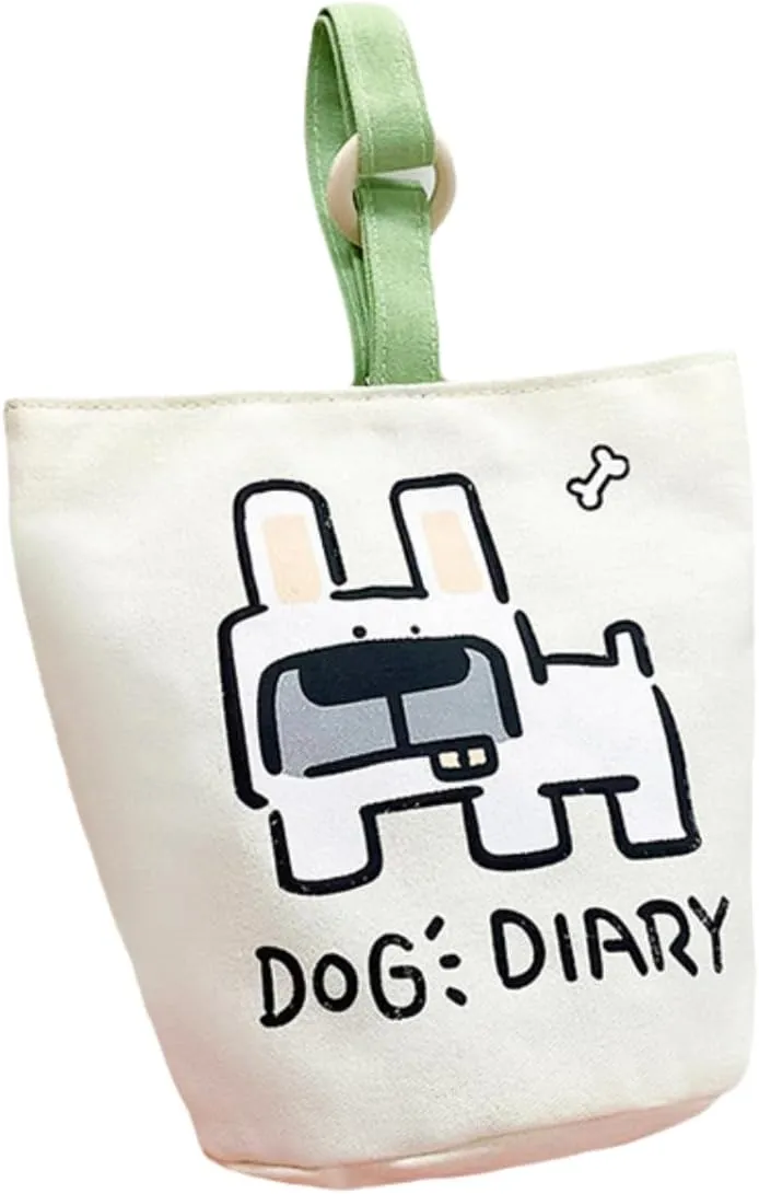 Simple Cute Canvas Tote Bag for Women Top Handle Bucket Tote, Everyday Casual Clutch Handbag Satchel Mini cotton diaper bag