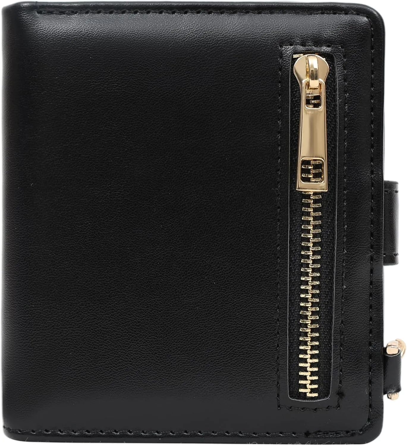 Small Womens Wallet, RFID Blocking Credit Card Holder Slim Bifold Purse with Zipper Coin Pocket, Keychain, ID Window