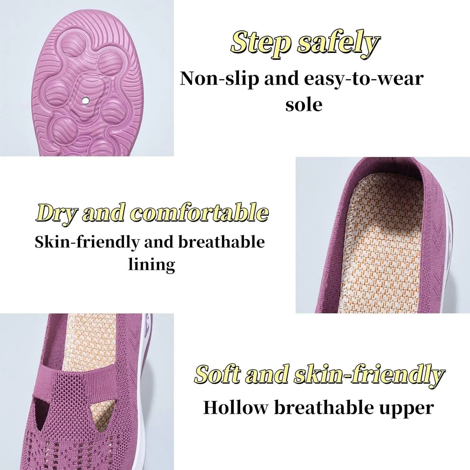 Stanceflex Shoes for Women, Stanceflex Orthopedic All-Day Comfort Sneakers, Women's Comfortable Breathable Knitted Sneakers
