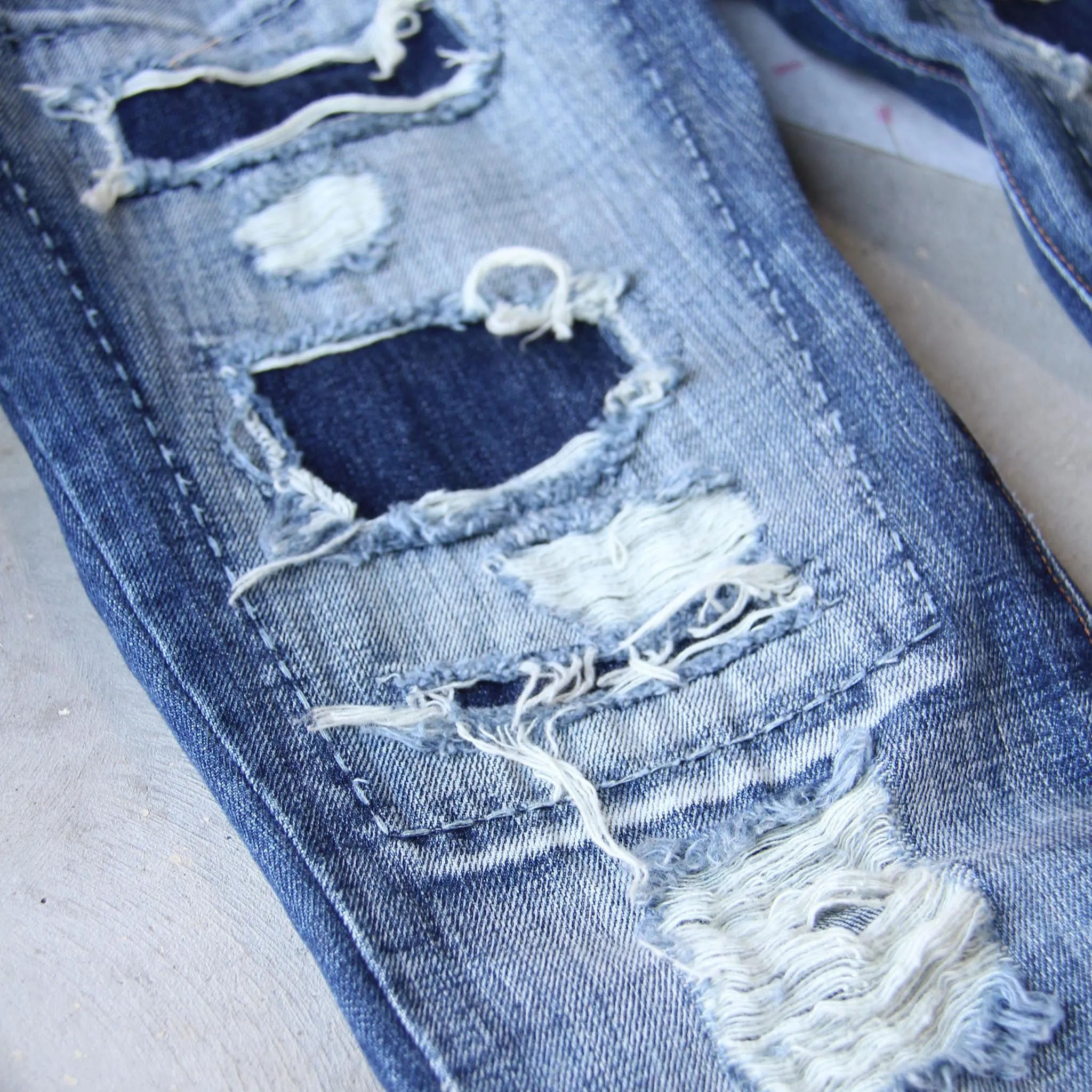 Stitch & Patch Boyfriend Jeans