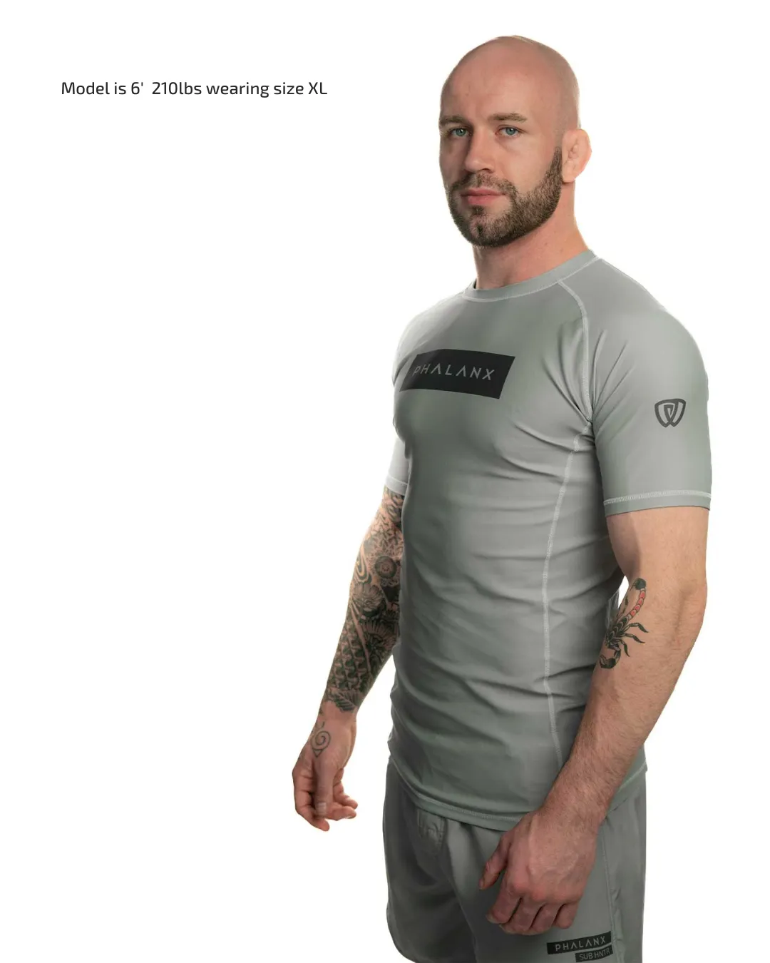 SUB HNTR SHORT-SLEEVE RASH GUARD | SAGE