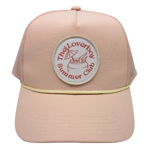 Summer Club Trucker Hat - Salmon