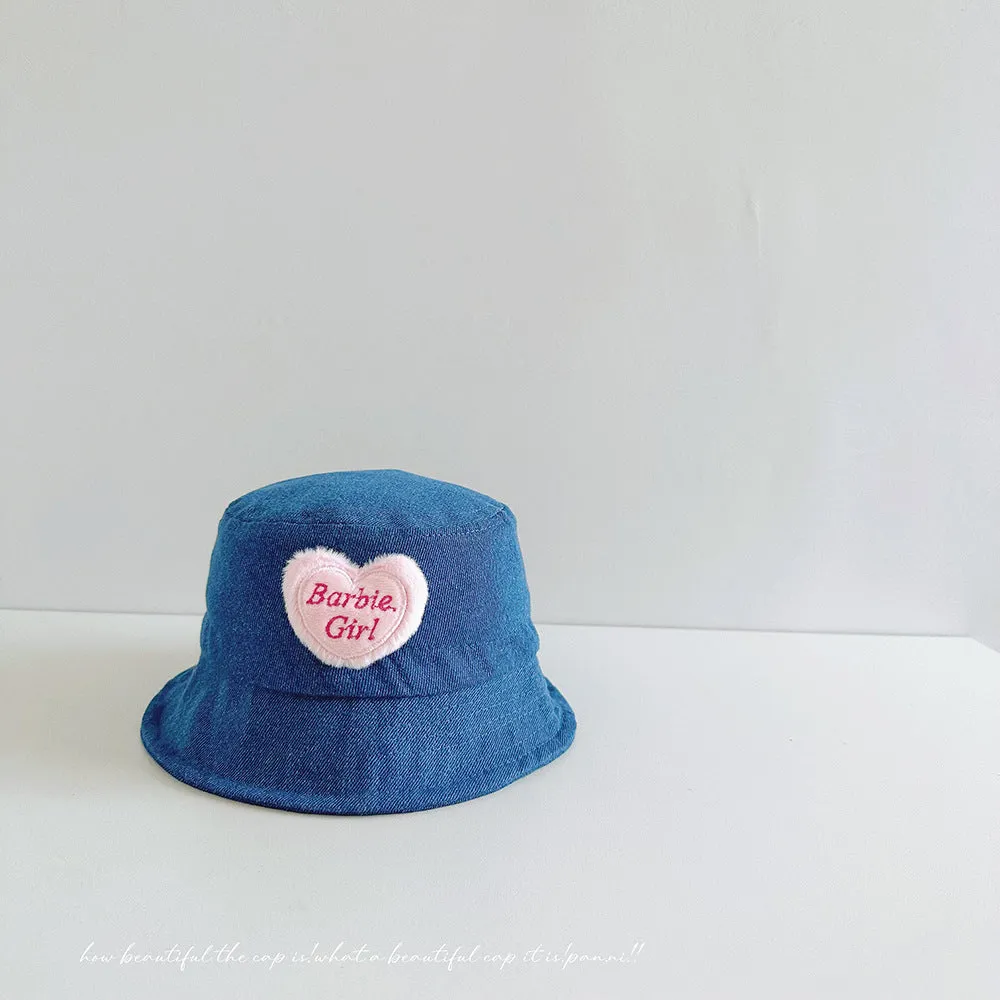 Summer love fisherman hat spring and autumn trendy children's basin hat sun protection sun hat