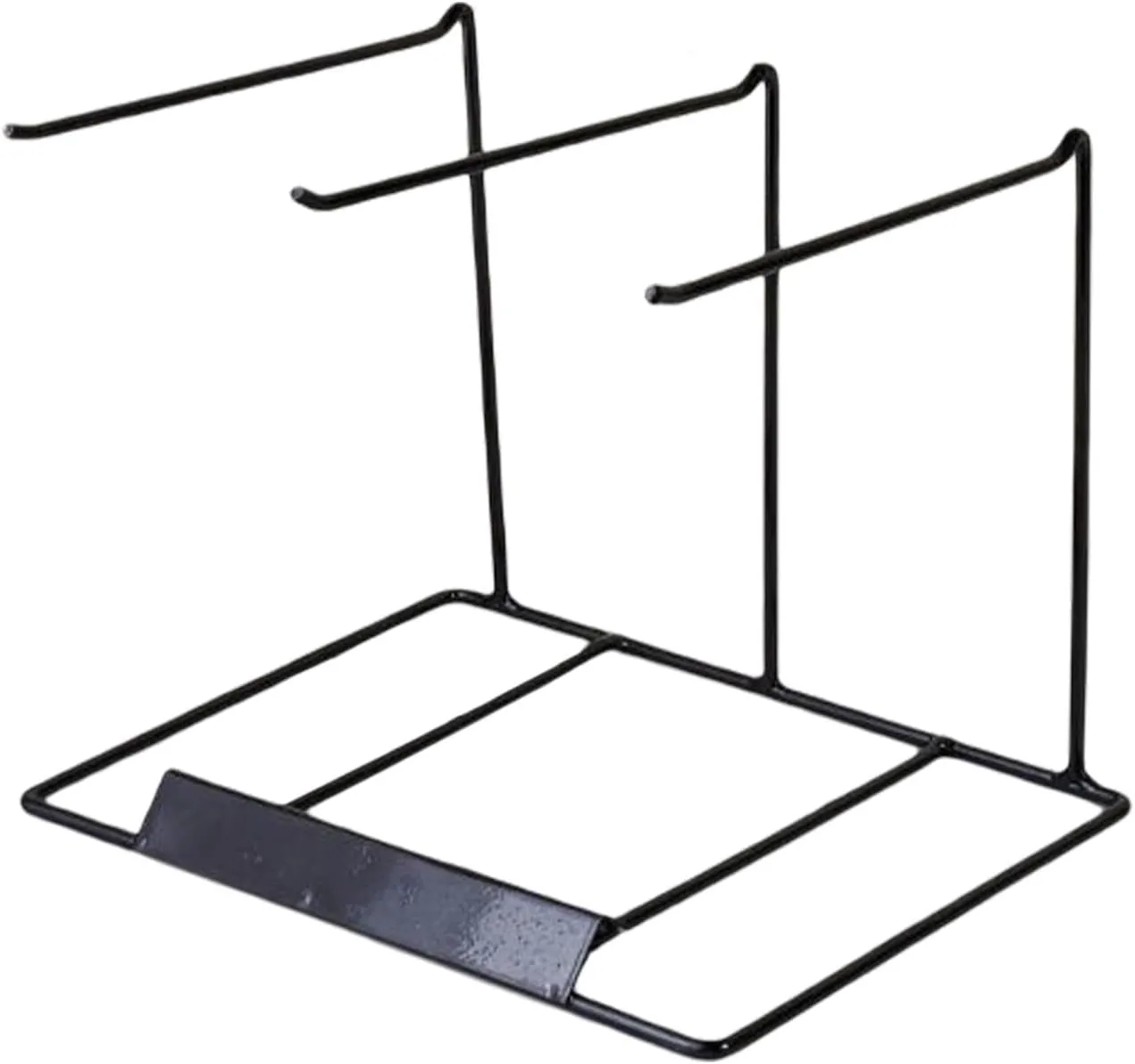 Tabletop Free Standing Jewelry Organizer Holder Stand, Modern Metal Hanger Rack Display for Ear Hooks Trinket Keychains Necklace Dresser