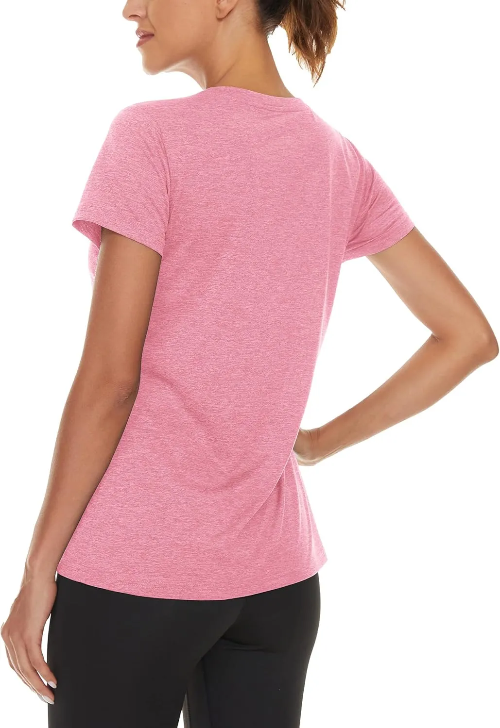 TACVASEN Women's Short Sleeve Running Shirts Lightweight Quick Dry T-Shirts Outdoor Hiking Tops
