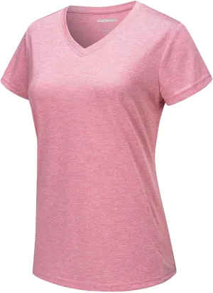 TACVASEN Women's Short Sleeve Running Shirts Lightweight Quick Dry T-Shirts Outdoor Hiking Tops