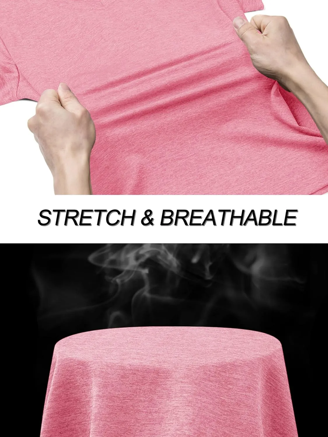 TACVASEN Women's Short Sleeve Running Shirts Lightweight Quick Dry T-Shirts Outdoor Hiking Tops