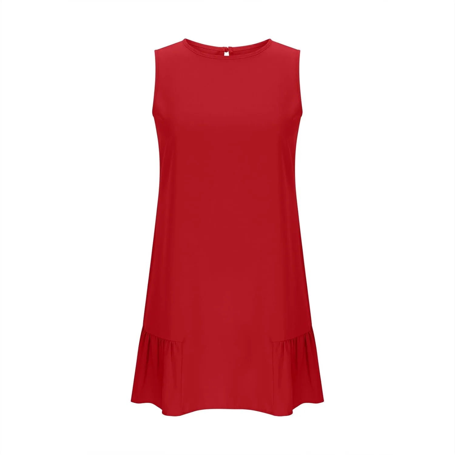 Tank Dresses for Women 2025 Solid Color Flowy Beach Sundresses Casual Vacation Summer Trendy Clothing