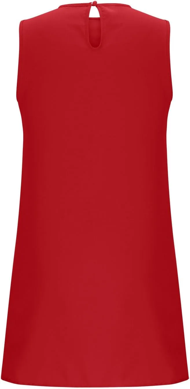 Tank Dresses for Women 2025 Solid Color Flowy Beach Sundresses Casual Vacation Summer Trendy Clothing