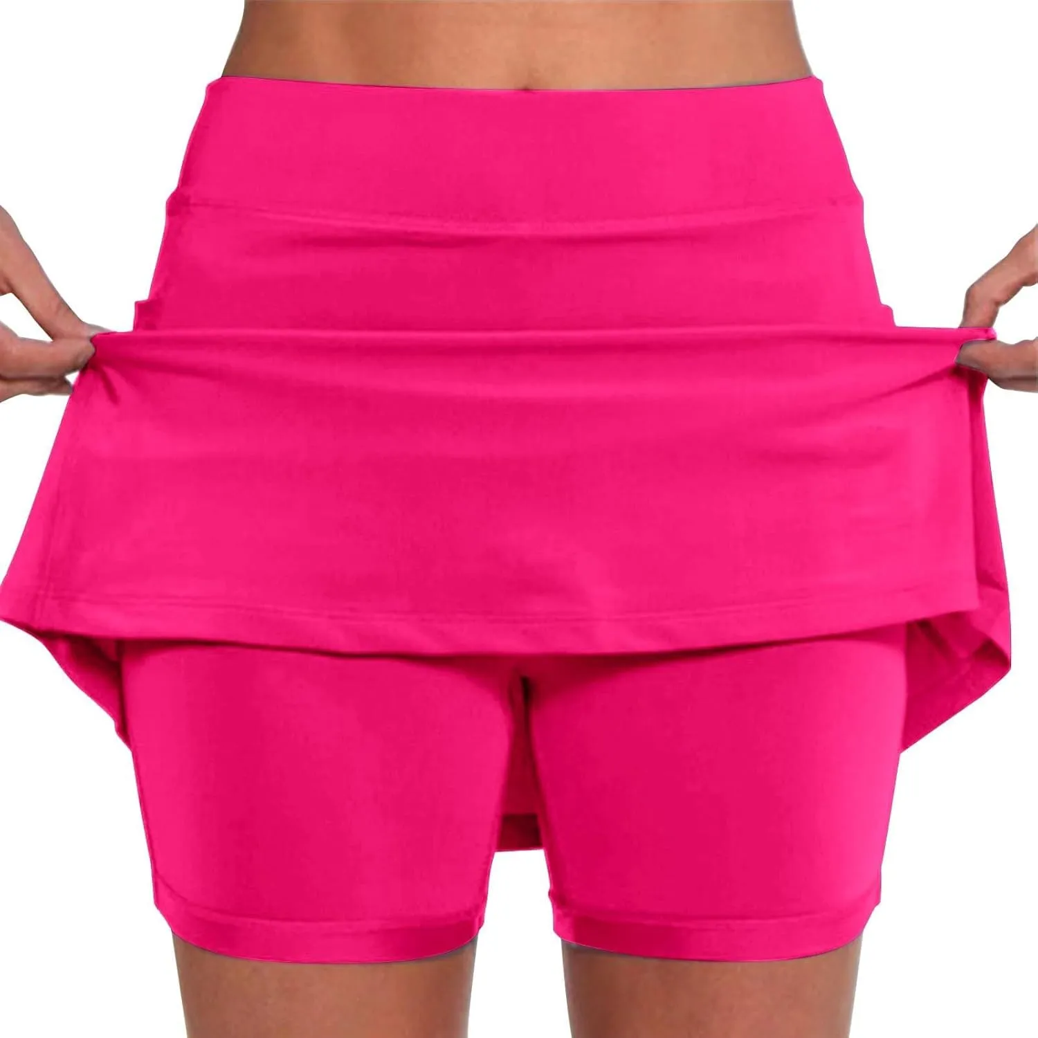 Tennis Skorts for Women Dressy 2025 High Waisted Tummy Control Yoga Golf Skirt Built in Shorts Athletic Running Skort