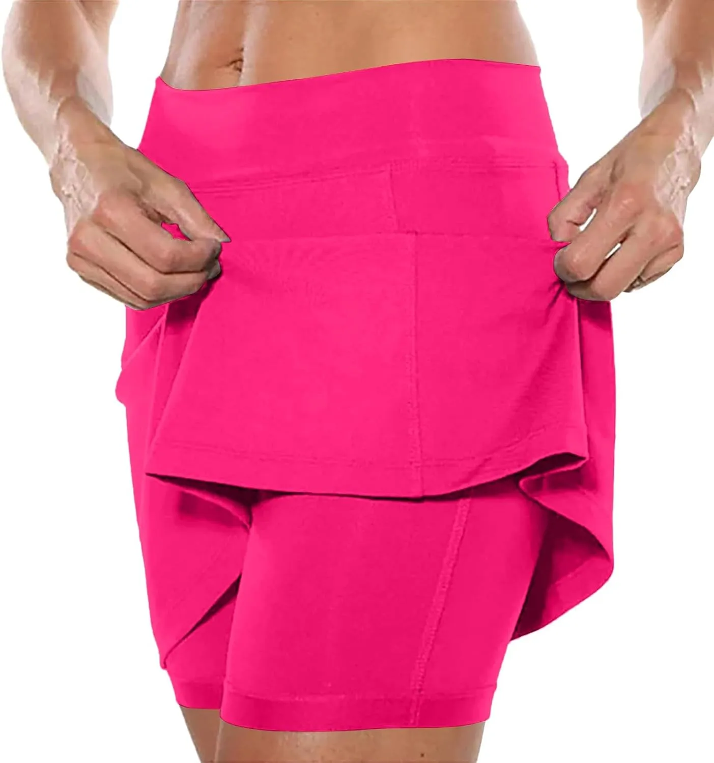 Tennis Skorts for Women Dressy 2025 High Waisted Tummy Control Yoga Golf Skirt Built in Shorts Athletic Running Skort