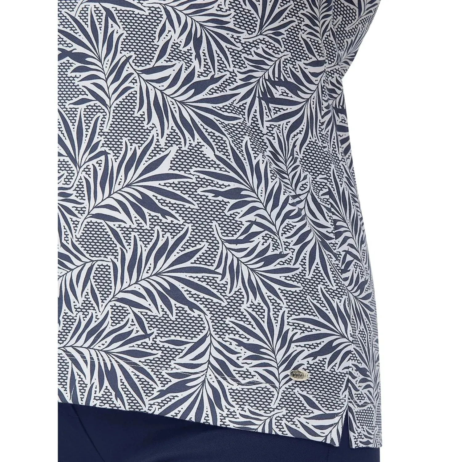 TIGI 10/12 Leaf Cross Stitch Print Top