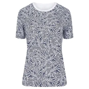 TIGI 10/12 Leaf Cross Stitch Print Top