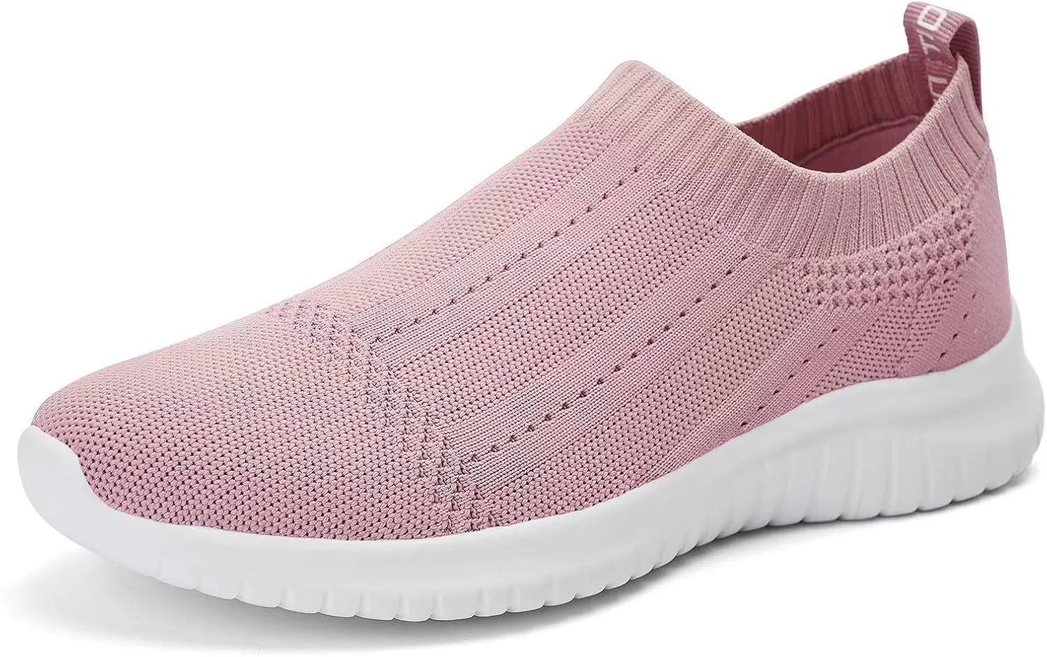 TIOSEBON Women's Walking Sock Shoes Elastic Knit Lightweight Slip on Breathable Yoga Sneakers