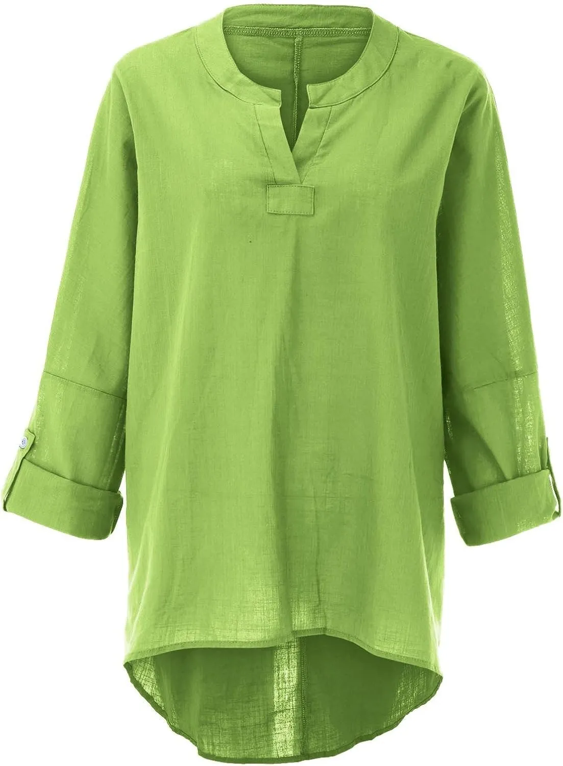 Trendy Dressy Blouses Plus Size Casual Women Size Color Long Blouse Loose Women'S Blouse Fashion Dressy Plain Blouses
