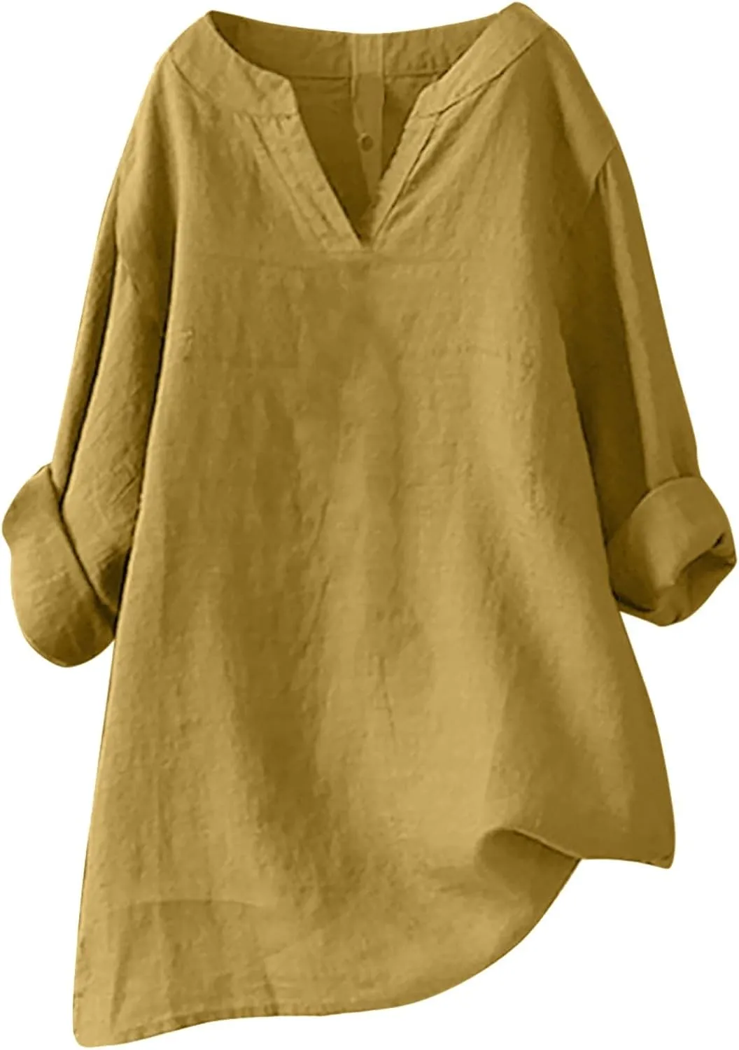 Trendy Dressy Blouses Plus Size Casual Women Size Color Long Blouse Loose Women'S Blouse Fashion Dressy Plain Blouses
