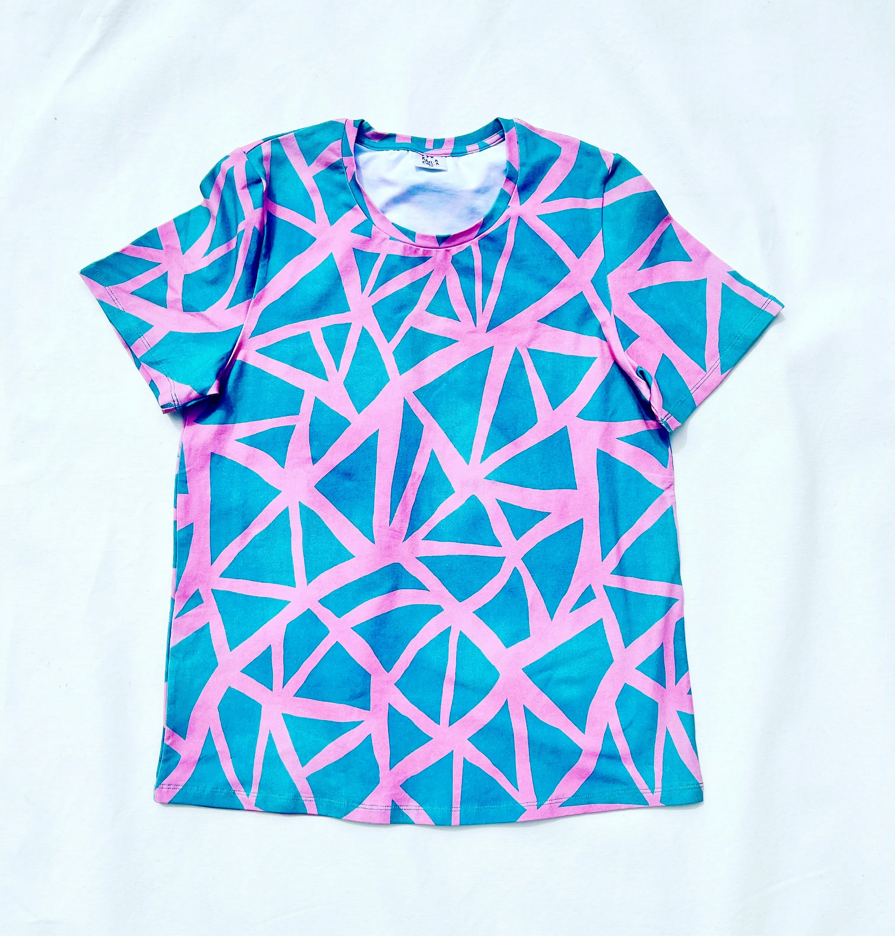 Tri & Stop Me Pink & Teal Everyday Tee