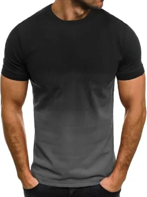 Tshirts Shirts for Men Short Sleeve Casual Sports Shirt Fashion 3D Gradient T Shirt Summer Round Neck Shirt Pullover