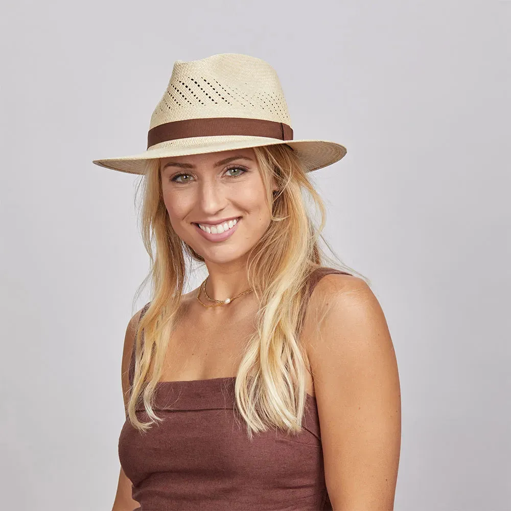 Tulum | Womens Panama Straw Fedora Hat