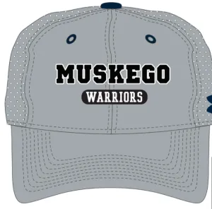 UA Gray Resistor Perforated Unstructured Baseball Cap
